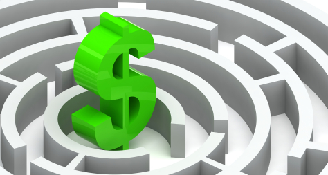 Dollar Sign - Green - Maze
