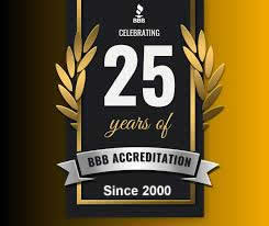 25 years of BBB Accreditation